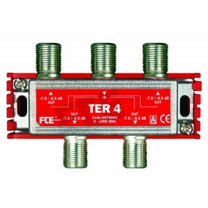 TER 4 – Repartidor 4 vias, 5-1000 MHz Clase A